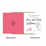 Personalised Valentines Card For Husband Wife To Be
