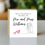 Personalised Valentines Card For Husband Wife To Be
