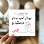 Personalised Valentines Card For Husband Wife To Be