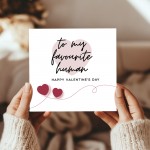 Favourite Human Valentines Card Husband Wife Valentines Day Card