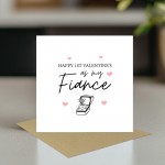 1st Valentines As My Fiance Card Fiance Valentines Card