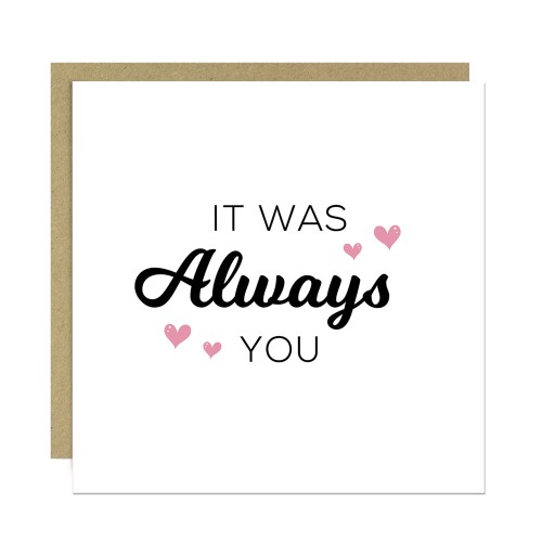 Valentines Day Card Always You Card Love You Card Valentine Card