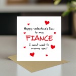 Fiance Valentines Card Valentine's Gifts For Him Fiance Card