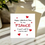 Fiance Valentines Card Valentine's Gifts For Him Fiance Card
