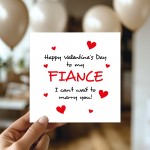 Fiance Valentines Card Valentine's Gifts For Him Fiance Card