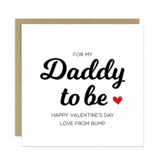 Daddy To Be Valentines Card Valentines Card From Bump