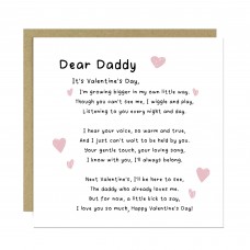 Daddy To Be Valentines Card, Valentines From Bump, Daddy To Be