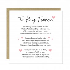 Valentines Card For Fiance, Boyfriend Valentines Card From Him