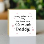 Daddy Valentine Card Daddy Valentines Gift From Daughter Son