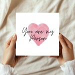Husband Valentines Card, Card For Boyfriend, You're My Person