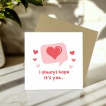 Valentines Card Boyfriend, Card For Him, Notification Card