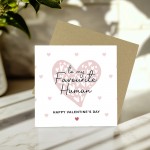 Card For Favourite Human, Boyfriend Valentines Card, For Him Her