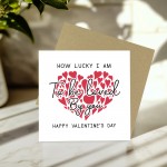 Valentines Card Special Card For Boyfriend Lucky Card Husband