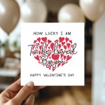 Valentines Card Special Card For Boyfriend Lucky Card Husband