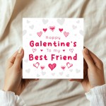 Happy Galentines Day Card Galentines Card For Best Friend Happy Galentines Day Card Galentines Card For Best Friend