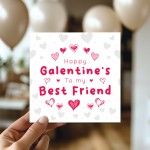 Happy Galentines Day Card Galentines Card For Best Friend Happy Galentines Day Card Galentines Card For Best Friend