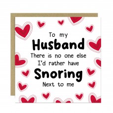 Funny Husband Valentine's Day Card Snoring Card Valentines Card