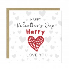 Personalised Happy Valentines Day Card Valentines Gift For Him