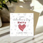 Personalised Happy Valentines Day Card Valentines Gift For Him
