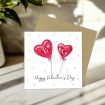 Personalised Valentines Card For Him Card For Her Initial Card
