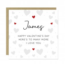 Happy Valentines Day Card Personalised Valentines Card For Him