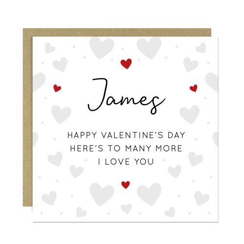 Happy Valentines Day Card Personalised Valentines Card For Him