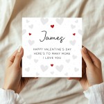 Happy Valentines Day Card Personalised Valentines Card For Him