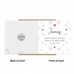 Happy Valentines Day Card Personalised Valentines Card For Him
