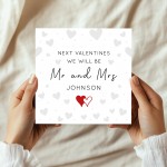 Personalised Valentines Day Cards Fiance Next Valentines Mr Mrs
