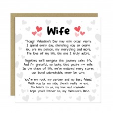 Valentines Cards For Wife Valentines Day Card For Her Wife Poem