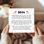 Valentines Cards For Wife Valentines Day Card For Her Wife Poem