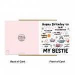 My Bestie Birthday Card Friendship Card For Friends Funny 