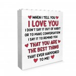 I Love You Building Block Gift Valentines Day Anniversary