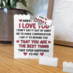 I Love You Building Block Gift Valentines Day Anniversary