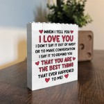 I Love You Building Block Gift Valentines Day Anniversary