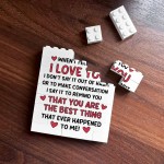I Love You Building Block Gift Valentines Day Anniversary