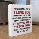 I Love You Building Block Gift Valentines Day Anniversary