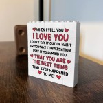 I Love You Building Block Gift Valentines Day Anniversary