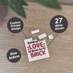 Building Block Gifts for Him Her Anniversary Love Gifts