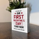 Personalised Our First Valentines Day Gift For Coupl