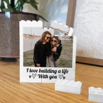 Personalised Photo Bricks Couple Plaque Gift For Anniversary