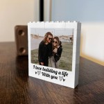 Personalised Photo Bricks Couple Plaque Gift For Anniversary
