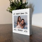 Personalised Couple Gift Photo Bricks Photo Plaque Anniversary