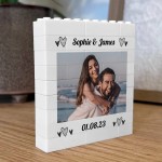 Personalised Couple Gift Photo Bricks Photo Plaque Anniversary