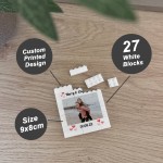 Couple Gift Photo Brick Personalised Plaque Gift For Anniversary
