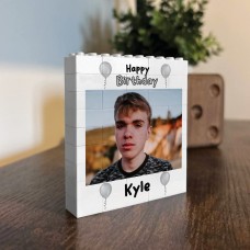Personalised Photo Bricks Photo Plaque Birthday Gift For Men Son