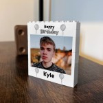 Personalised Photo Bricks Photo Plaque Birthday Gift For Men Son