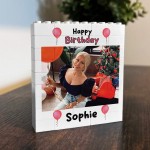 Personalised Photo Bricks Photo Plaque Birthday Gifts For Women