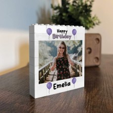 Personalised Birthday Gift For Wome Brick Photo Block Daughter