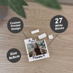 Personalised Birthday Gift For Wome Brick Photo Block Daughter